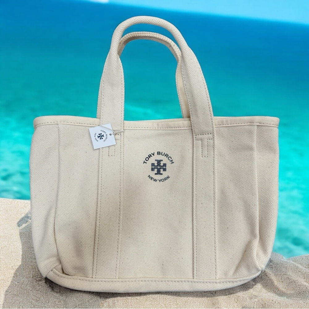 Tory Burch small canvas bag new 8”x5”